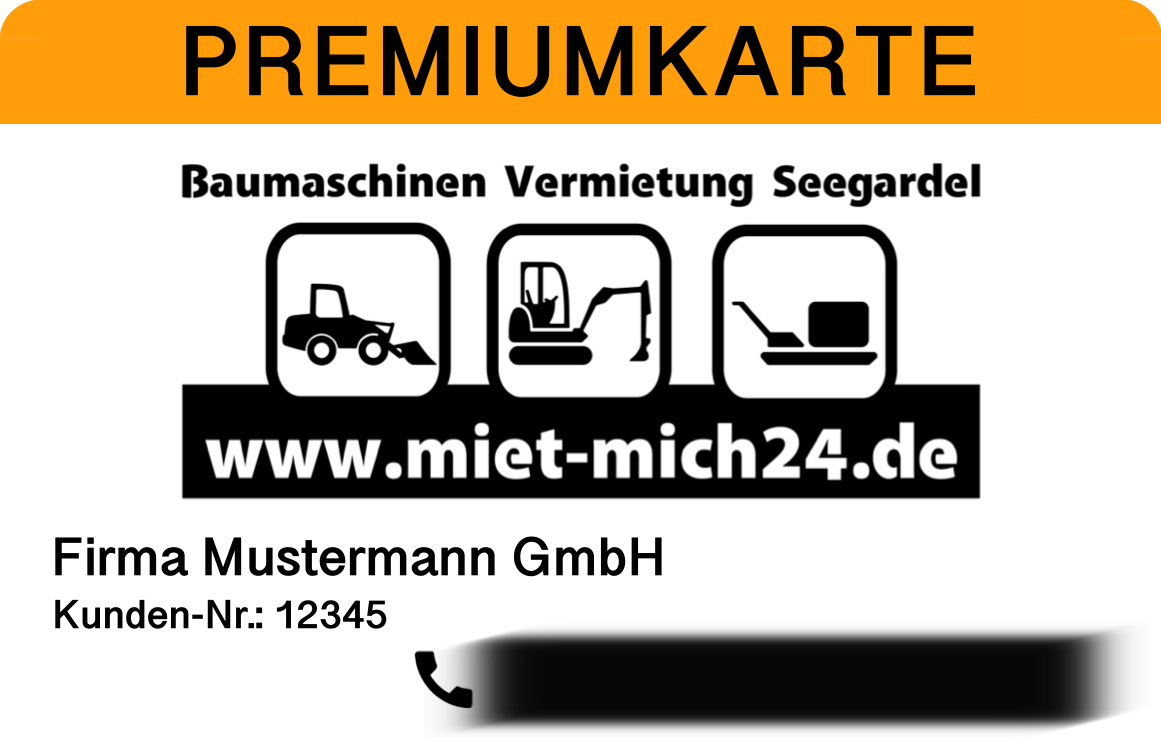 Mietmaschinen Seegardel