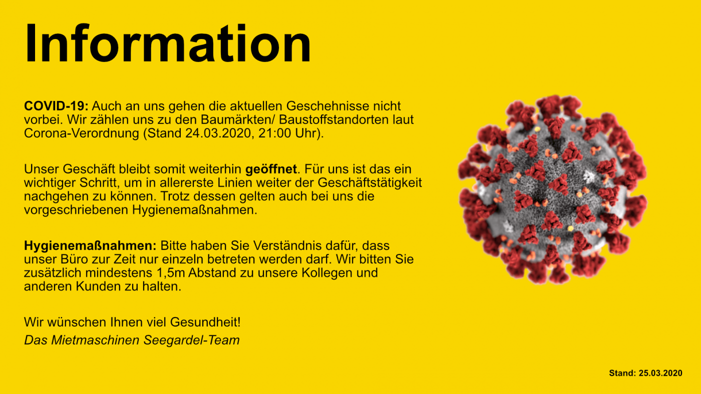 Mietmaschinen Seegardel
